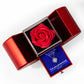 My Strength and My Shield (Psalm 28:7) | Love Knot Necklace in Red Heart Rose Box