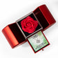 Peace I Leave With You (John 14:27) | Love Knot Necklace in Red Heart Rose Box