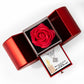 He Is My Light (Psalm 27:1) | Love Knot Necklace in Red Heart Rose Box