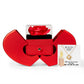 He Is My Light (Psalm 27:1) | Love Knot Necklace in Red Heart Rose Box