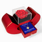 My Strength and My Shield (Psalm 28:7) | Love Knot Necklace in Red Heart Rose Box