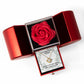 He Heals Your Diseases (Psalm 103:3) | Love Knot Necklace in Red Heart Rose Box