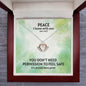 Peace I Leave With You (John 14:27) | Crown Pendant Necklace, A Royal Identity in Christ