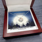 We Walk By Faith, Not By Sight (2 Corinthians 5:7) | Crown Pendant Necklace, A Royal Identity in Christ