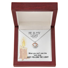 He Is My Light (Psalm 27:1) | Crown Pendant Necklace, A Royal Identity in Christ