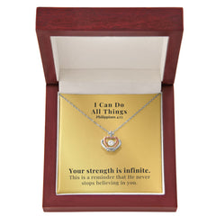 I Can Do All Things (Philippians 4:13) | Crown Pendant Necklace, A Royal Identity in Christ