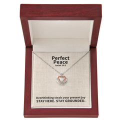 Perfect Peace (Isaiah 26:3) | Crown Pendant Necklace, A Royal Identity in Christ