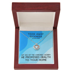 Took Away Sickness (Exodus 23:25) | Crown Pendant Necklace, A Royal Identity in Christ