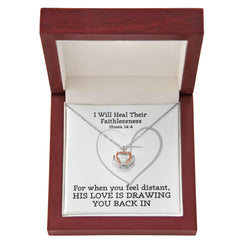 I Will Heal Their Faithlessness (Hosea 14:4) | Crown Pendant Necklace, A Royal Identity in Christ