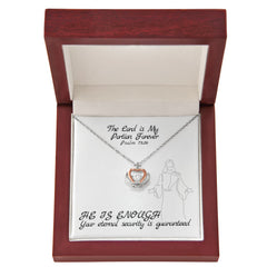 The Lord is My Portion Forever (Psalm 73:26) | Crown Pendant Necklace, A Royal Identity in Christ