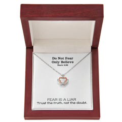 Do Not Fear Only Believe (Mark 5:36) | Crown Pendant Necklace, A Royal Identity in Christ