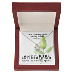Your Healing Shall Spring Forth (Isaiah 58:8) | Crown Pendant Necklace, A Royal Identity in Christ