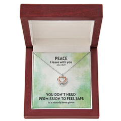 Peace I Leave With You (John 14:27) | Crown Pendant Necklace, A Royal Identity in Christ