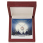 We Walk By Faith, Not By Sight (2 Corinthians 5:7) | Crown Pendant Necklace, A Royal Identity in Christ