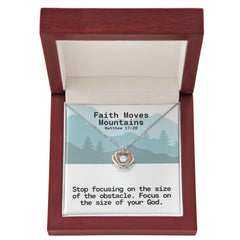 Faith Moves Mountains (Matthew 17:20) | Crown Pendant Necklace, A Royal Identity in Christ