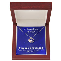 My Strength and My Shield (Psalm 28:7) | Crown Pendant Necklace, A Royal Identity in Christ