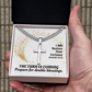 I Will Restore Their Fortunes (Jeremiah 30:18) | Premium Sterling Silver Cuban Link Cross Necklace