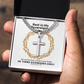 He Turns Sicknesses Away (Deuteronomy 7:15) | Premium Sterling Silver Cuban Link Cross Necklace