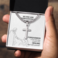 Be Kind And Compassionate (Ephesians 4:32) | Premium Sterling Silver Cuban Link Cross Necklace