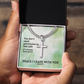 Peace I Leave With You (John 14:27) | Premium Sterling Silver Cuban Link Cross Necklace