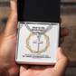 He Turns Sicknesses Away (Deuteronomy 7:15) | Premium Sterling Silver Cuban Link Cross Necklace