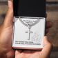 My Helper And Deliverer (Psalm 70:5) | Premium Sterling Silver Cuban Link Cross Necklace