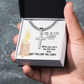 He Is My Light (Psalm 27:1) | Premium Sterling Silver Cuban Link Cross Necklace