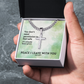Peace I Leave With You (John 14:27) | Premium Sterling Silver Cuban Link Cross Necklace