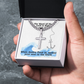 The Word Of The Lord Is Right (Psalm 33:4) | Premium Sterling Silver Cuban Link Cross Necklace