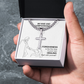 Be Kind And Compassionate (Ephesians 4:32) | Premium Sterling Silver Cuban Link Cross Necklace