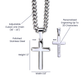 My Helper And Deliverer (Psalm 70:5) | Premium Sterling Silver Cuban Link Cross Necklace