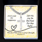 The Joy of the Lord Is Your Strength (Nehemiah 8:10) | Premium Sterling Silver Cuban Link Cross Necklace