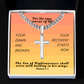 Healing In His Wings (Malachi 4:2) | Premium Sterling Silver Cuban Link Cross Necklace