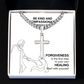 Be Kind And Compassionate (Ephesians 4:32) | Premium Sterling Silver Cuban Link Cross Necklace