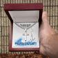The Word Of The Lord Is Right (Psalm 33:4) | Premium Sterling Silver Cuban Link Cross Necklace