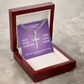 I Will Turn Your Mourning Into Joy (Jeremiah 31:13) | Premium Sterling Silver Cuban Link Cross Necklace