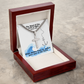 The Word Of The Lord Is Right (Psalm 33:4) | Premium Sterling Silver Cuban Link Cross Necklace