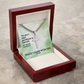 Peace I Leave With You (John 14:27) | Premium Sterling Silver Cuban Link Cross Necklace