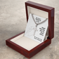 My Heart Trusts In Him (Psalm 28:7) | Premium Sterling Silver Cuban Link Cross Necklace