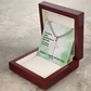 Peace I Leave With You (John 14:27) | Premium Sterling Silver Cuban Link Cross Necklace