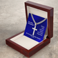 My Strength and My Shield (Psalm 28:7) | Premium Sterling Silver Cuban Link Cross Necklace