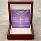 I Will Turn Your Mourning Into Joy (Jeremiah 31:13) | Premium Sterling Silver Cuban Link Cross Necklace