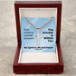 My Spirit Is Life And Peace (Romans 8:6) | Premium Sterling Silver Cuban Link Cross Necklace