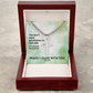 Peace I Leave With You (John 14:27) | Premium Sterling Silver Cuban Link Cross Necklace