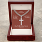 He Will Give  Rest (Matthew 11:28) | Premium Sterling Silver Cuban Link Cross Necklace