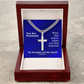 My Strength and My Shield (Psalm 28:7) | Premium Sterling Silver Cuban Link Cross Necklace