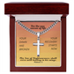 Healing In His Wings (Malachi 4:2) | Premium Sterling Silver Cuban Link Cross Necklace