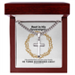 He Turns Sicknesses Away (Deuteronomy 7:15) | Premium Sterling Silver Cuban Link Cross Necklace