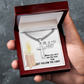 He Is My Light (Psalm 27:1) | Premium Sterling Silver Cuban Link Cross Necklace