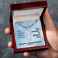My Spirit Is Life And Peace (Romans 8:6) | Premium Sterling Silver Cuban Link Cross Necklace